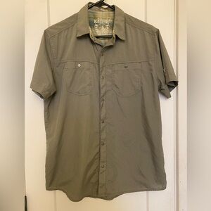 Kuhl Men's Olive Green Short Sleeve Shirt